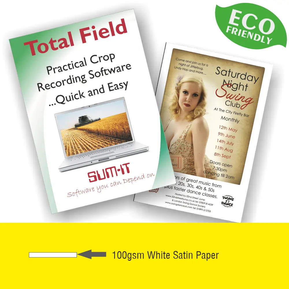 LARGE FORMAT 195gsm INDOOR POSTERS - from £2.89